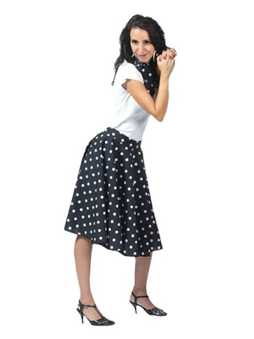 Rock'N'Roll Skirt Black - Adult Costume