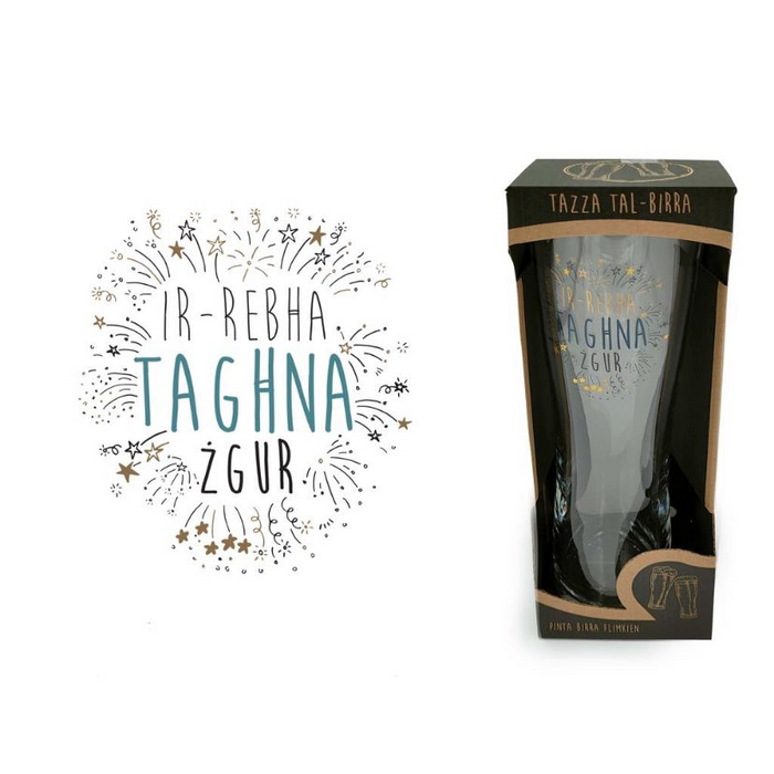 Beer Glass - Ir-Rebha taghna Zgur