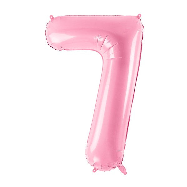 Balloon Foil Number - 7 Pink - 34" (86cm)