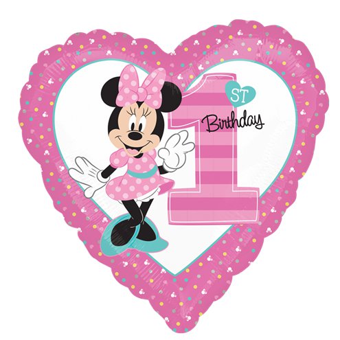 Minnie Mouse 1st Birthday Balloon