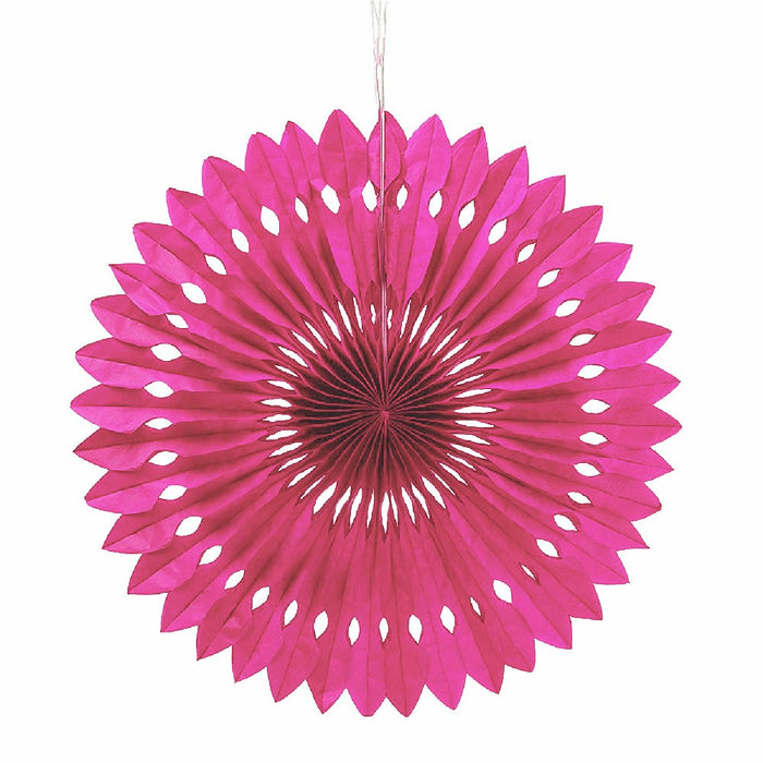 Paper Pinwheel Decoration - Hot Pink