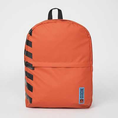 Backpack Plain Stripes Inverse - Orange