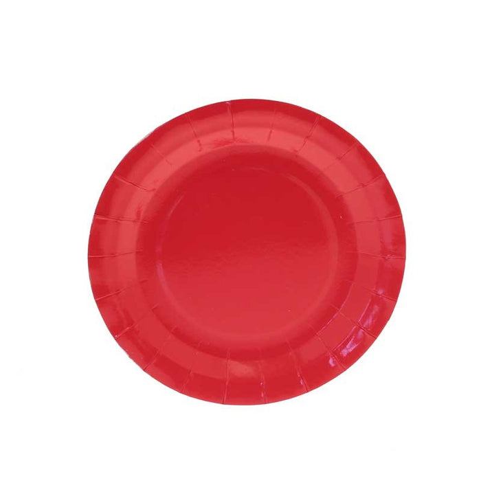Plates Dessert - Red - 8pk