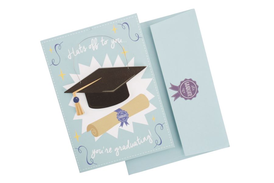 Hats Off To You , You'Re Graduating - Card & Hanger