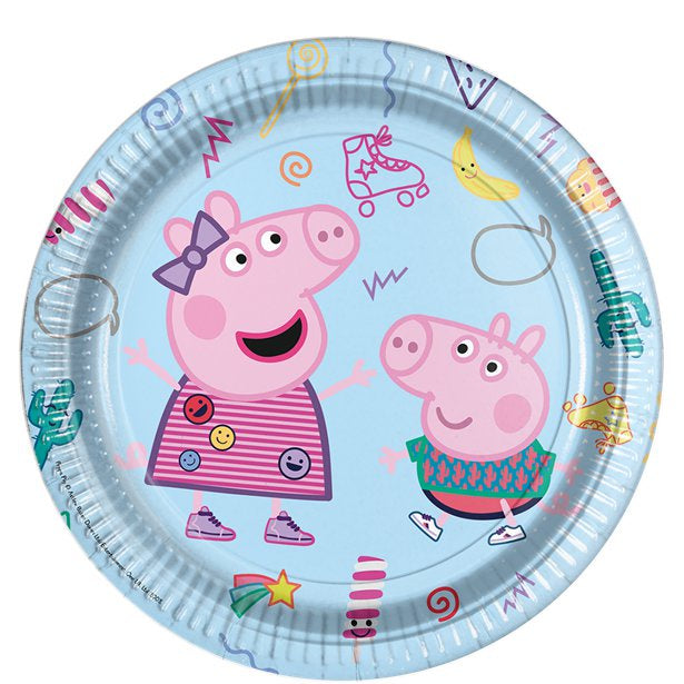 Party Plates - Peppa Pig Messy Play - 8pk