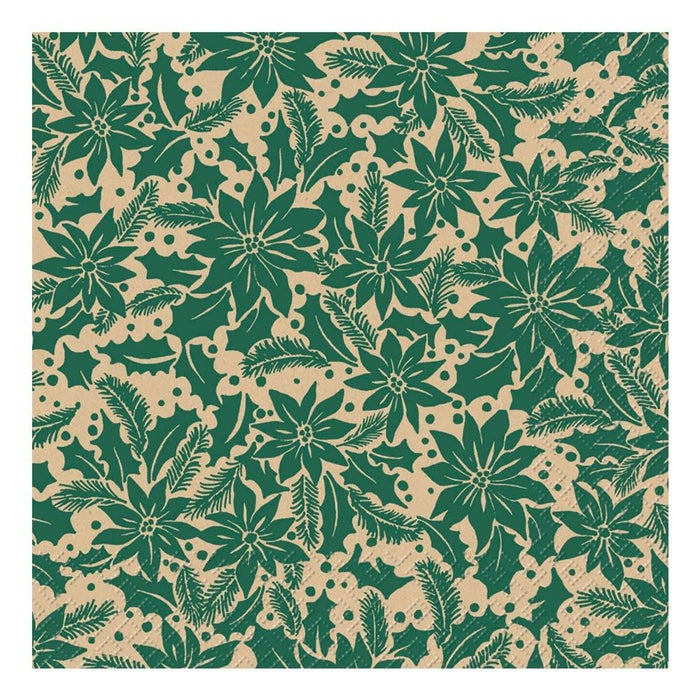 Napkins „Doreen“ 33x33cm green - 20pk