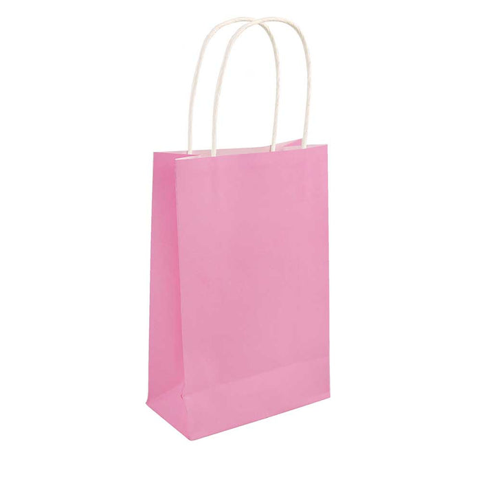 Baby Pink Paper Party Bag with Handles