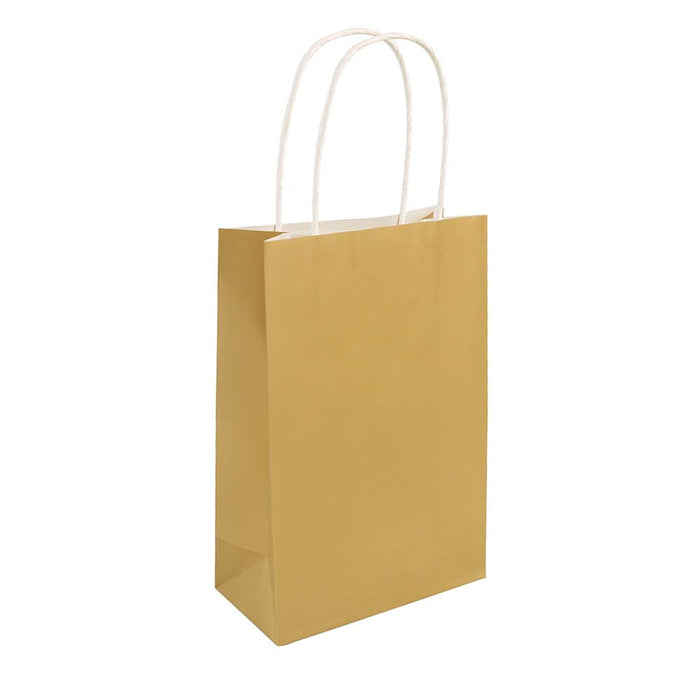 Gold Paper Party Bag with Handles