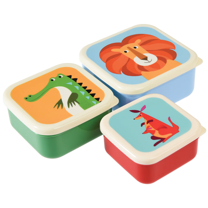 Set of 3 Colourful Creatures Snack Boxes