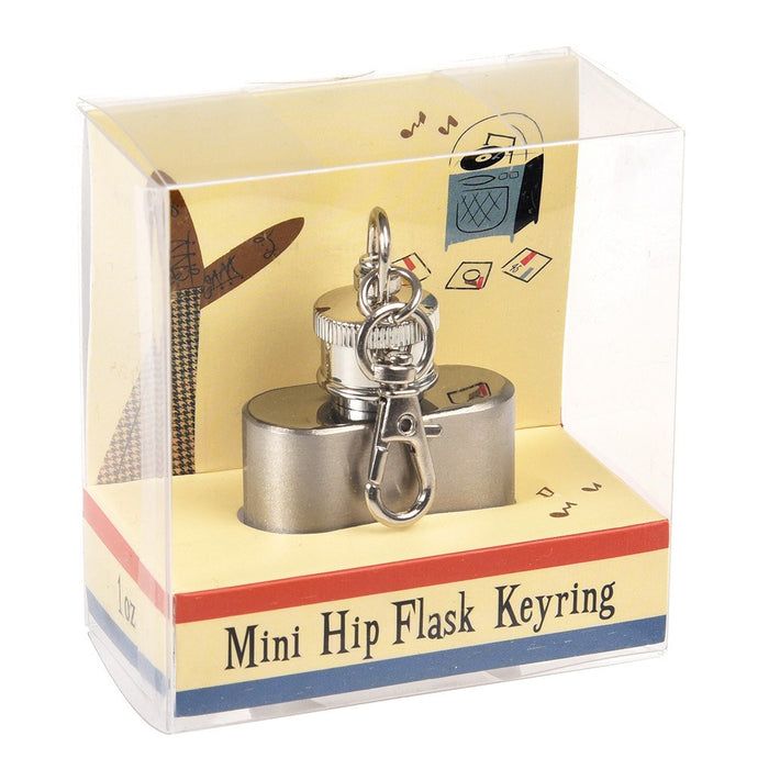 Modern Keyring Hip Flask