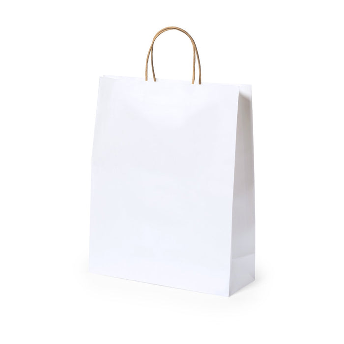 Gift Bag - White Paper - 25 x 31 x 11 cm