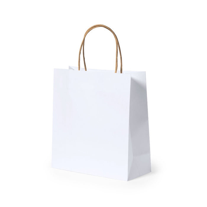 Gift Bag - White Paper - 22 x 23 x 9 cm