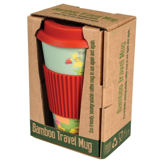World Map Reusable Travel Mug