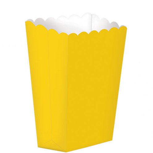 Popcorn Boxes - Small - Yellow 5pk