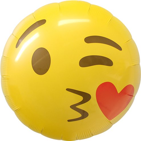 Emoji Kissing Heart Balloon