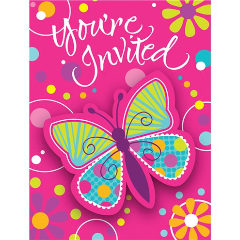 Butterfly Sparkle Invitation