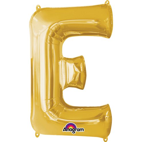 Balloon Foil Letter Shape - Gold E - 34ââ