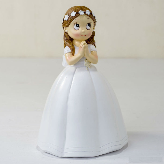 Communion Girl Long Dress Cake Topper