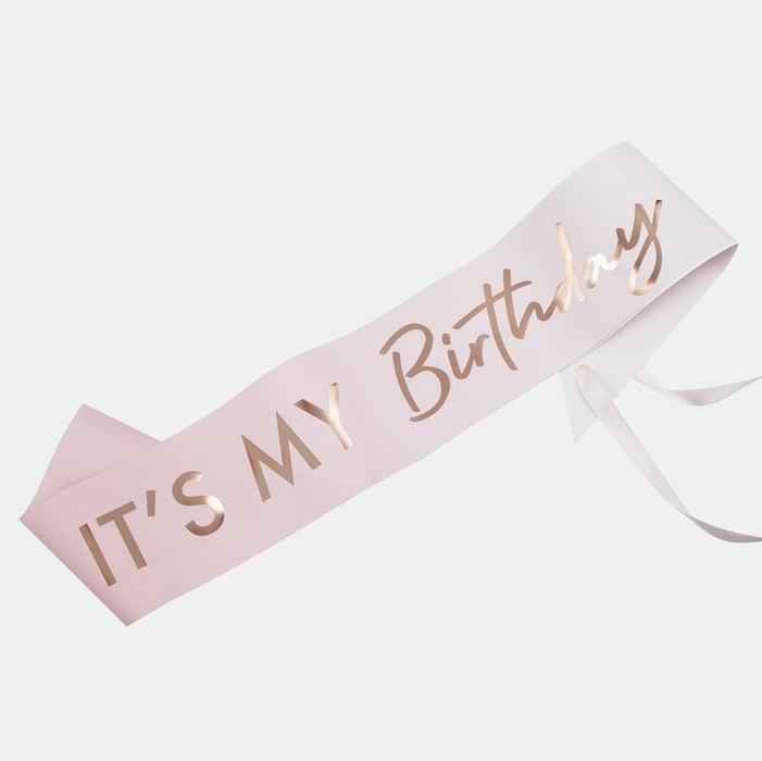 Mix It Up - It's My Birthday Pink Ombre Sash