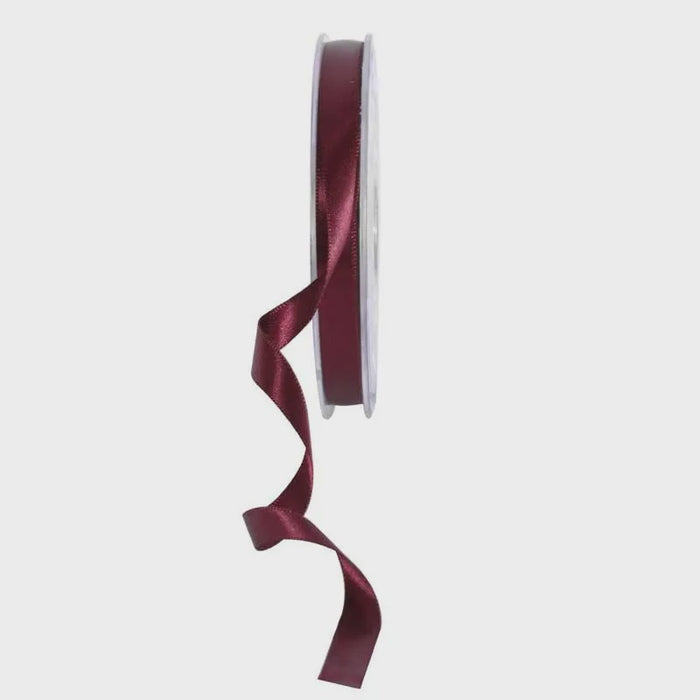 Satin Ribbon - 10mm - Bordeaux