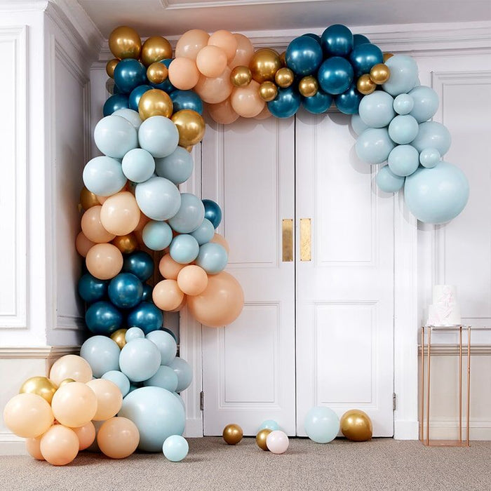 Balloon Arches - Teal & Gold Arch Kit 200pk