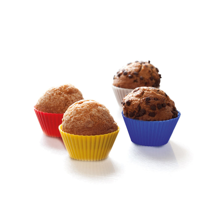 Silicone Muffin Moulds - 4pk
