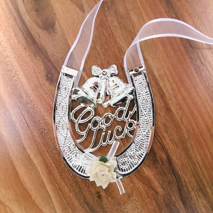 Lucky Charm - Gl Horseshoe Silver White