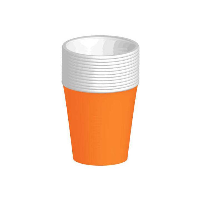 Party Cups - Biodegradable - Orange 12pk