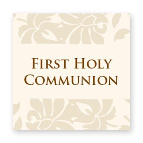 Tags Fill-in - Holy Communion - Floral Damask