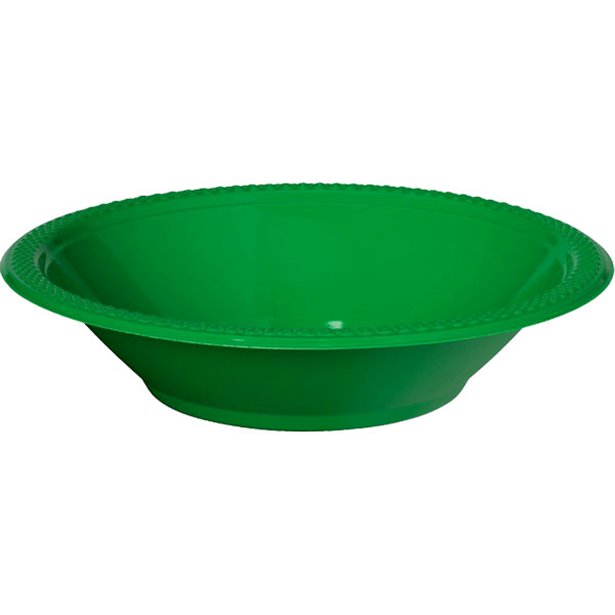 Green Party Bowls - 355ml Plastic
