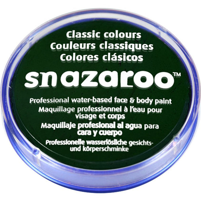Snazaroo Dark Green Face Paint - 18Ml