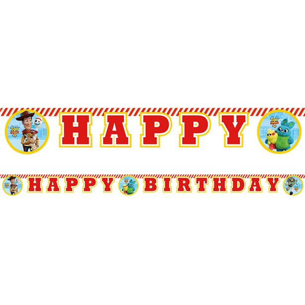 Toy Story Happy Birthday Letter Banner