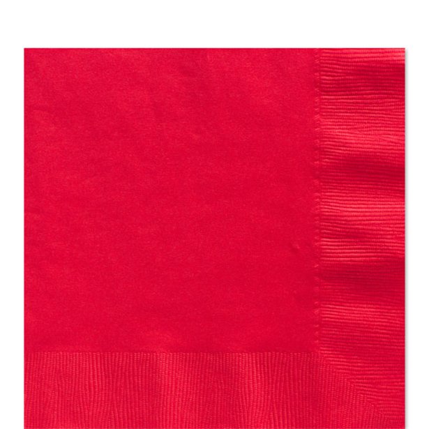 Red - Luncheon Napkins - 2Ply Paper