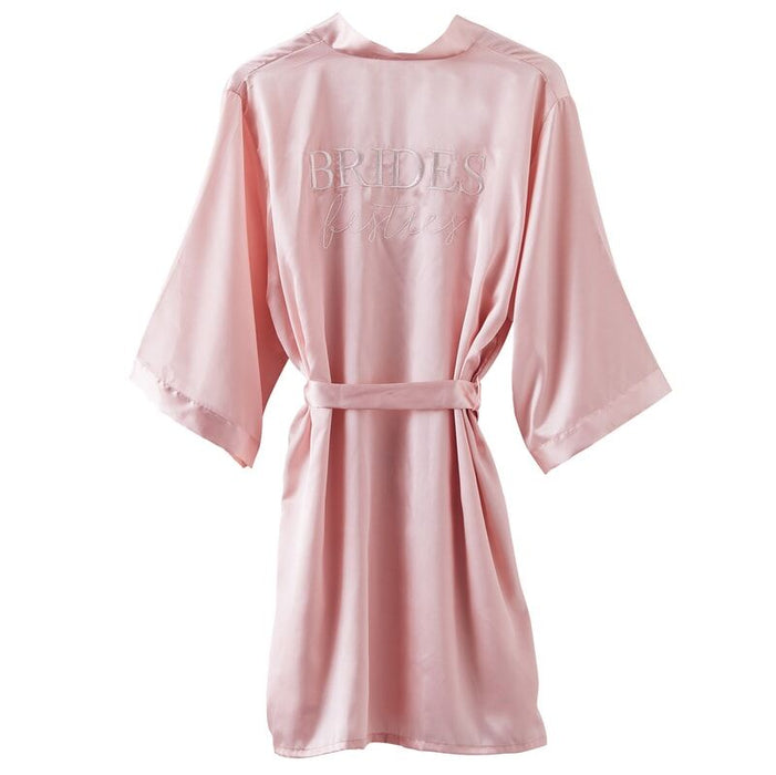 Hen Party Brides Besties Blush Robe — Bow Ribbon