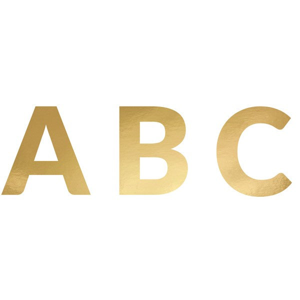 Gold Letter Banner - Customizable Alphabet