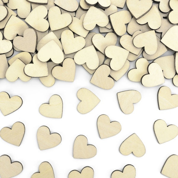 Wooden Hearts Confetti -