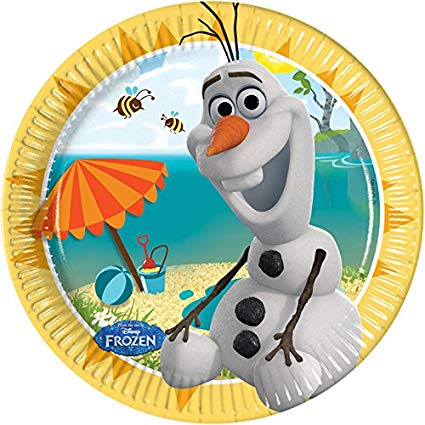 Disney Frozen Olaf Plates - 20cm Party Plates