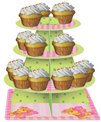 Bears First Birthday Tiered Server Cupcake Stand Girl