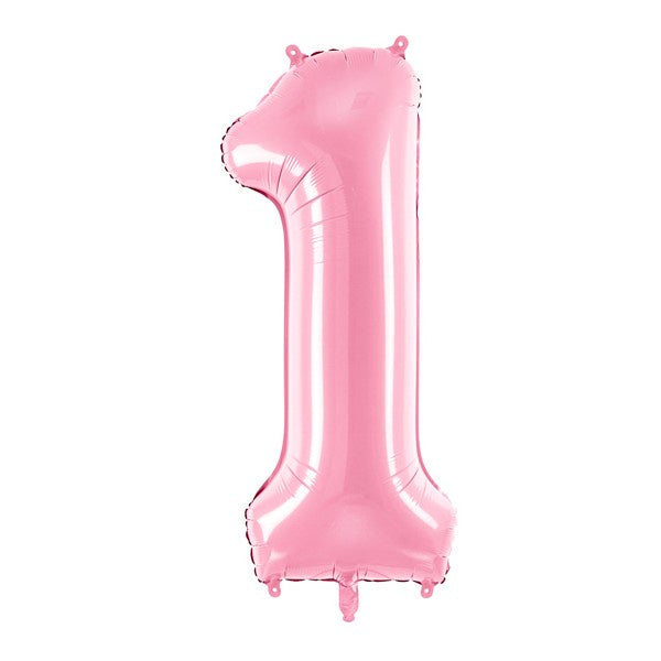 Balloon Foil Number - 1 Pink - 34" (86cm)