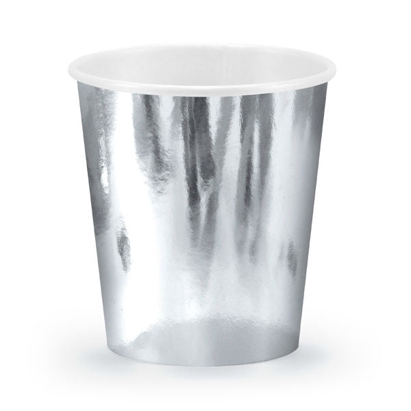 Party Cups - Silver - 6pk