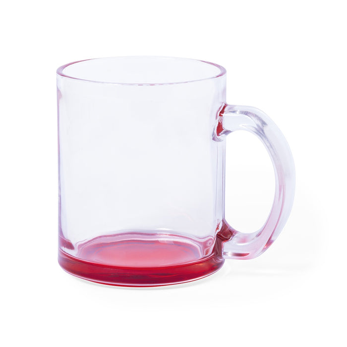 Glass Mug - Red