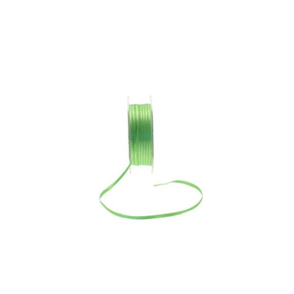 Ribbon - 3mm - Lime Green Satin