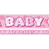 Banner - A Baby Girl Pink - 3.7m