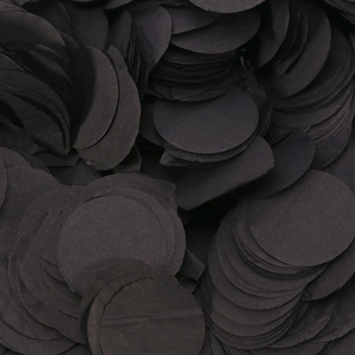 Black Paper Dots Confetti - 100g