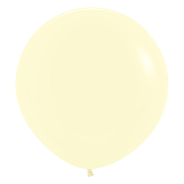 Large Latex Balloon - Natural Ivory 24" - 3pk