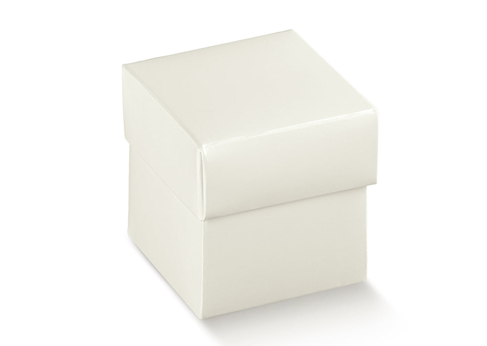Box w/Lid - White - 50X50X50mm
