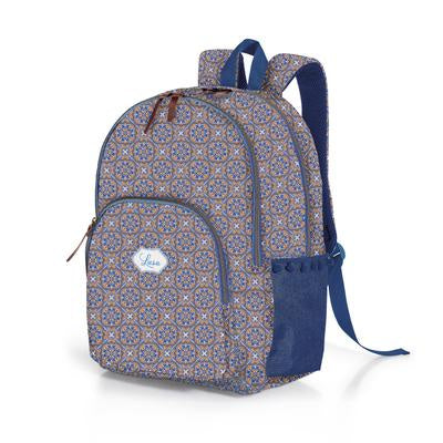 3 Zippers Backpack Lusa Tile