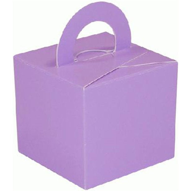 Cube Balloon Weight - Lilac - FILLED