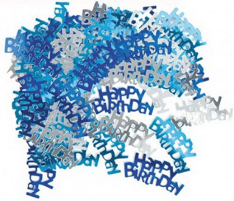 Table Confetti - Happy Birthday - Blue 14g