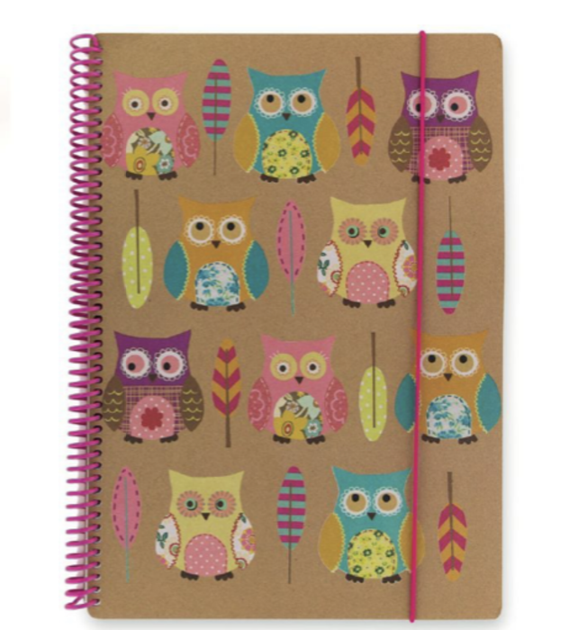 Notebook - Owls Kraft A4